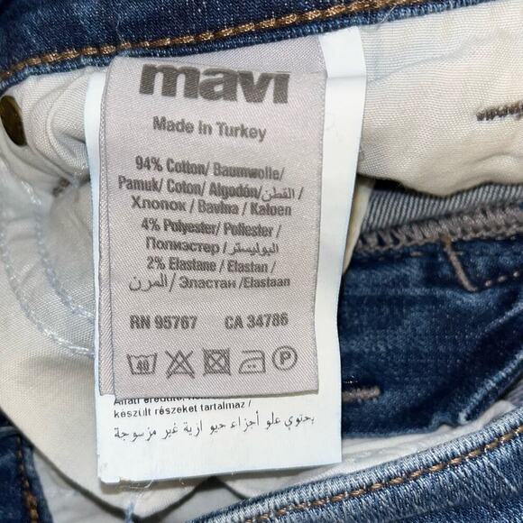Mavi Adriana Skinny Ankle Jeans in Patched Vintage | Women’s size 26” - Picture 7 of 11